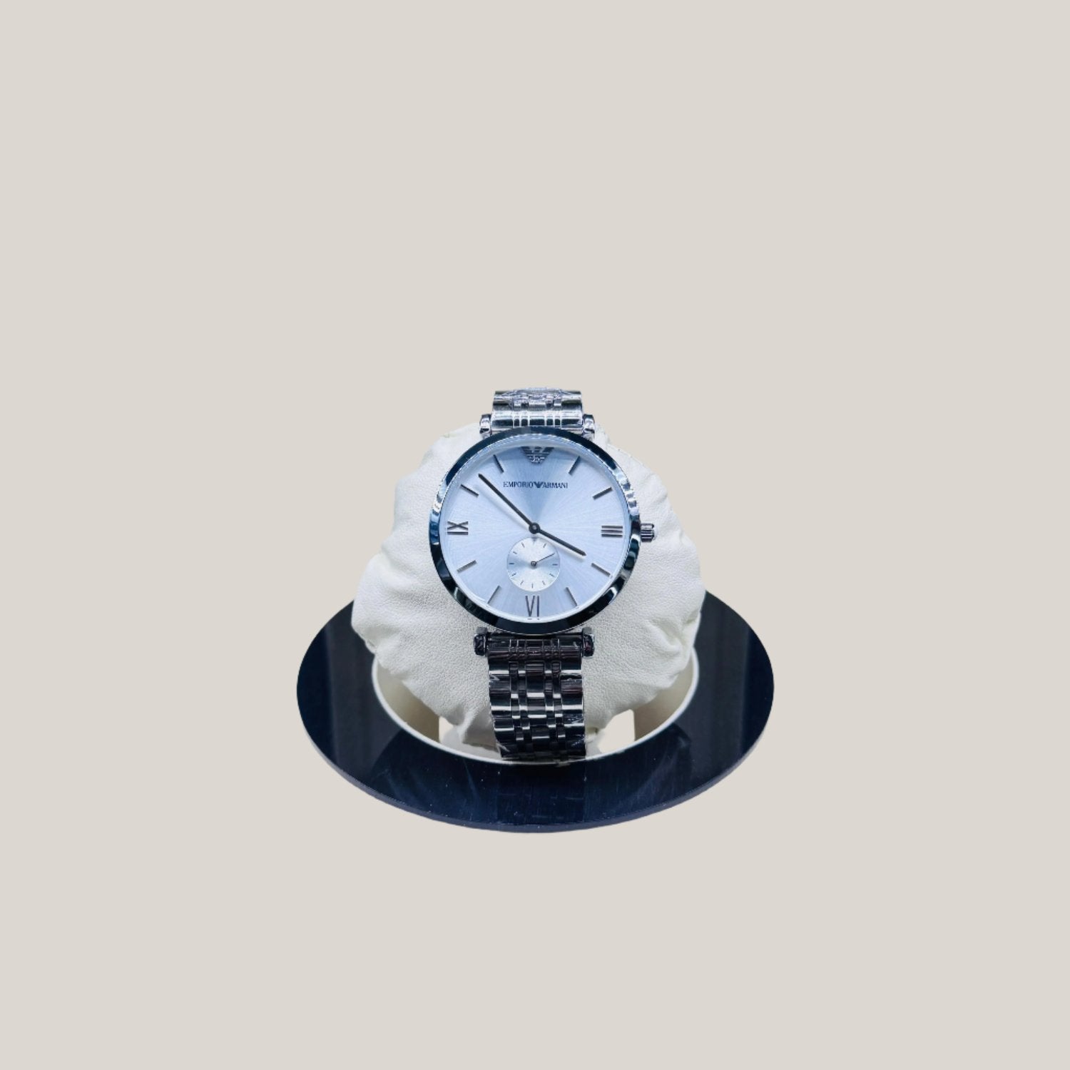 MEN ARMANI Silver Color Watch With Silver Dial - Biasworlds