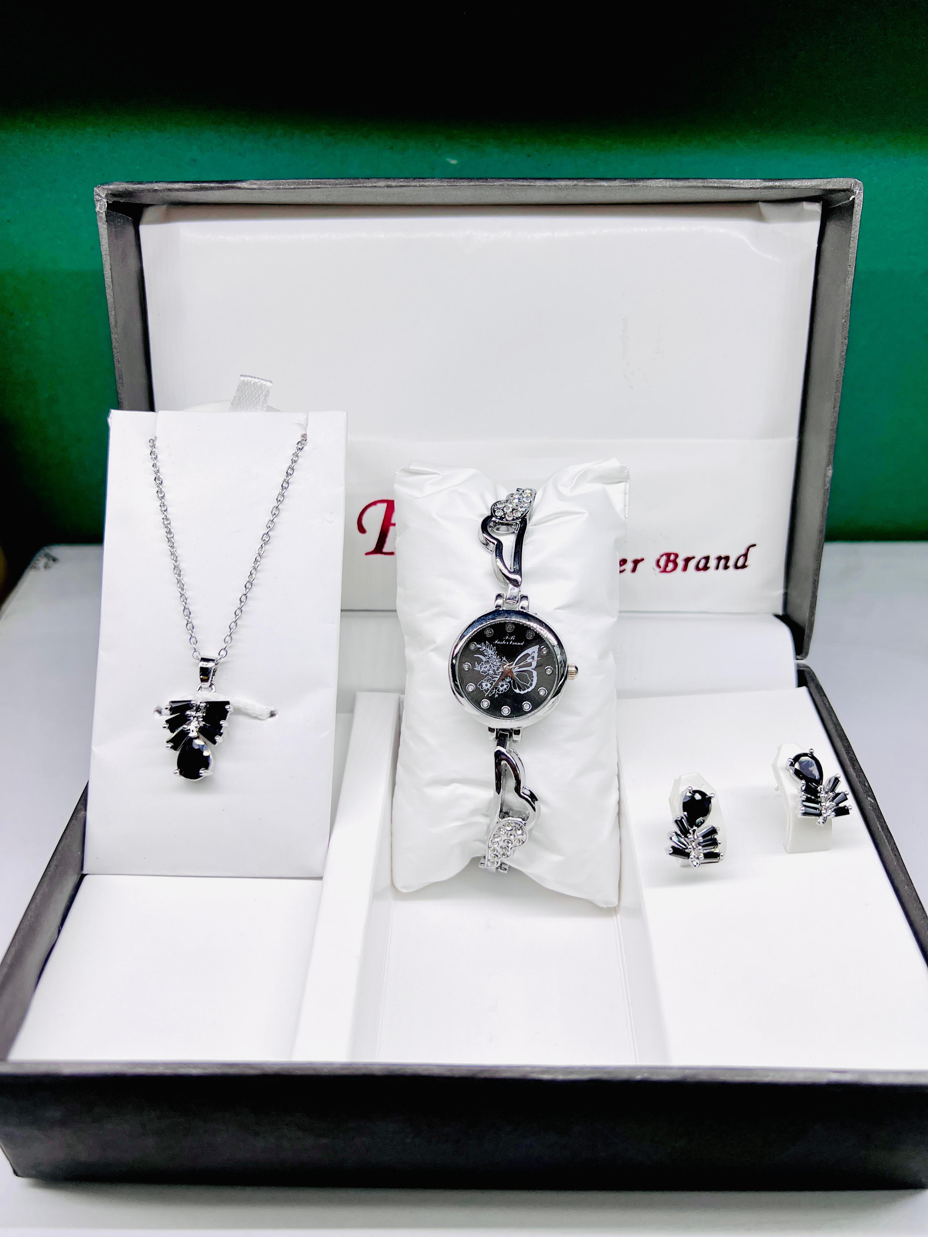 Women Watch Gift Box With Bracelet and Ear stud - Biasworlds