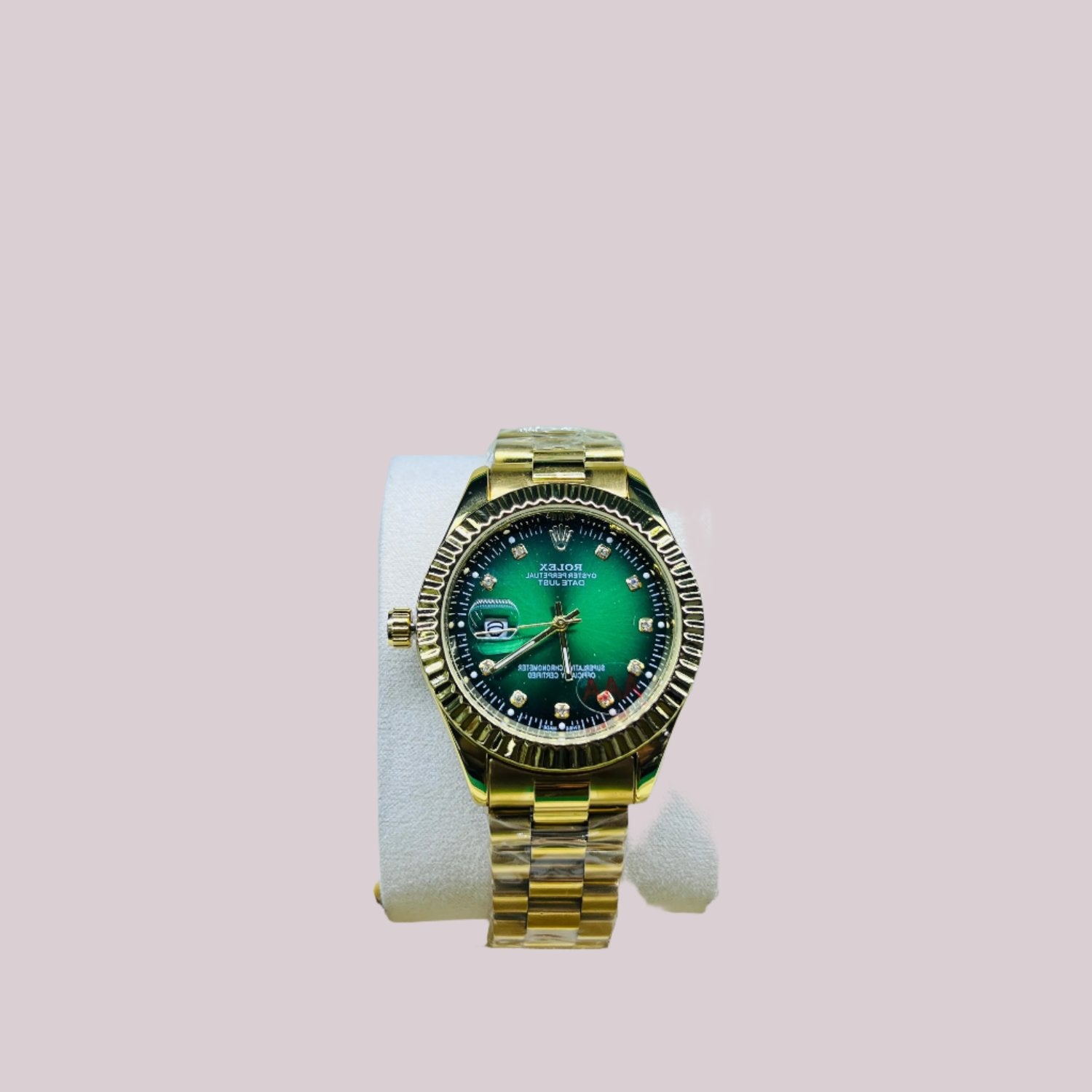 Men Rolax Golden with Green Dial - Biasworlds