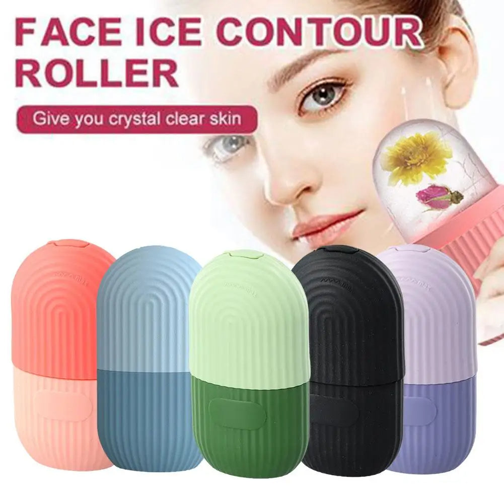 Ice Facial Roller Skin Care Beauty Lifting Contouring Tools Ice Cube Trays Ice Globe Balls Face Massager Skin Care Tool - Biasworlds